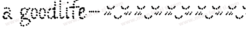 a goodlife字体转换